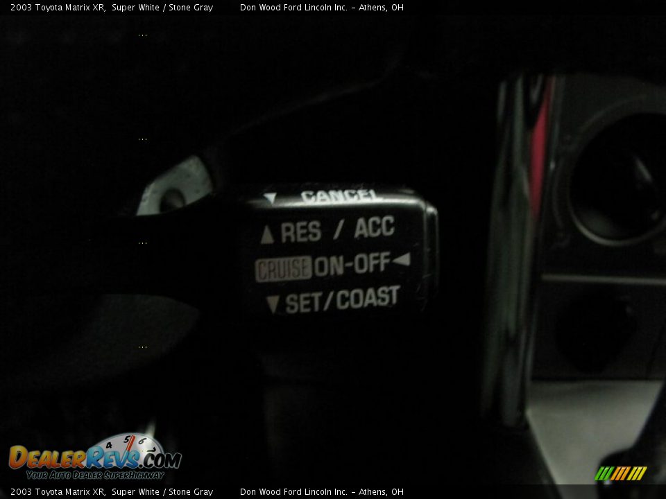 2003 Toyota Matrix XR Super White / Stone Gray Photo #19