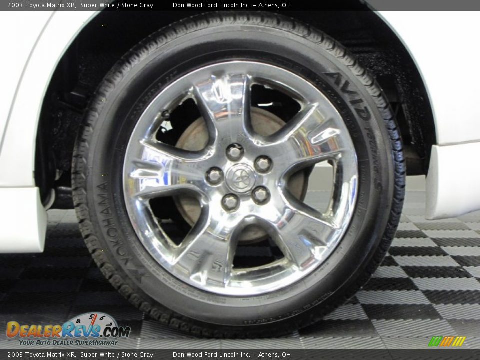 2003 Toyota Matrix XR Super White / Stone Gray Photo #25