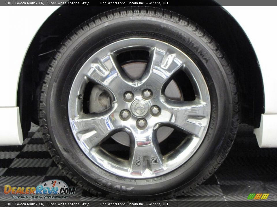 2003 Toyota Matrix XR Super White / Stone Gray Photo #26