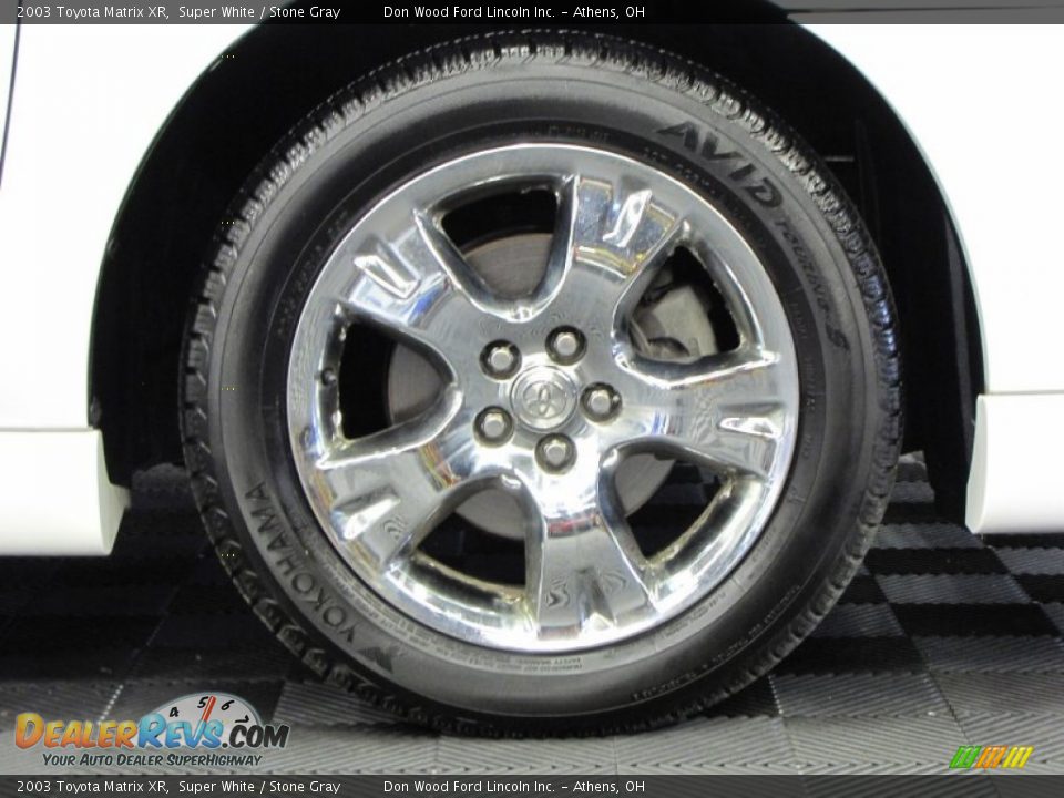2003 Toyota Matrix XR Super White / Stone Gray Photo #27