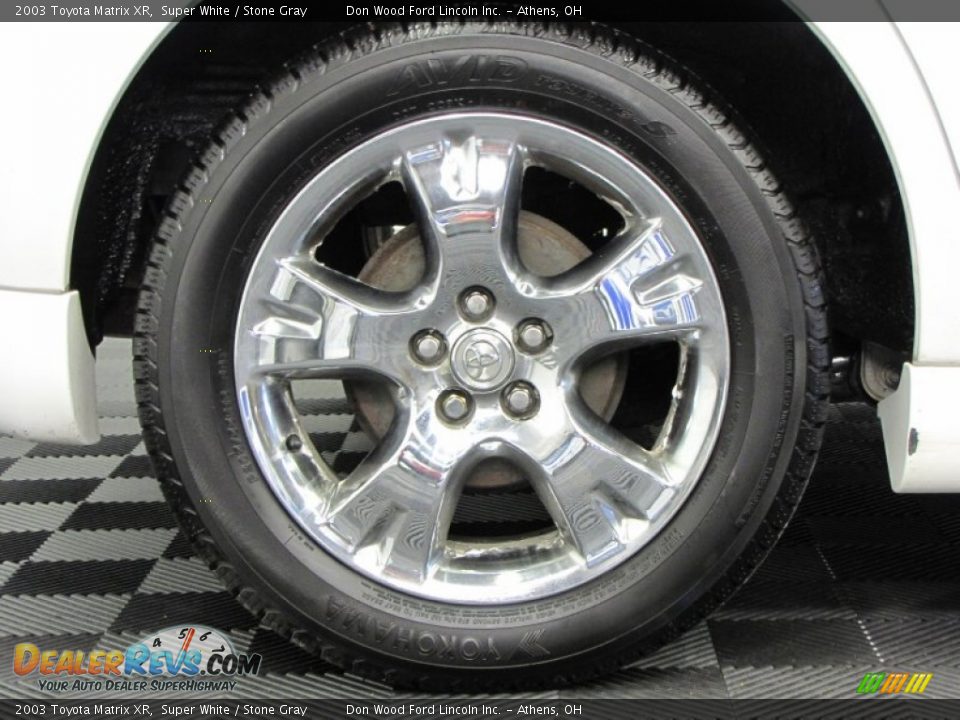 2003 Toyota Matrix XR Super White / Stone Gray Photo #28