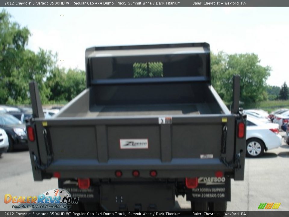 2012 Chevrolet Silverado 3500HD WT Regular Cab 4x4 Dump Truck Summit White / Dark Titanium Photo #7