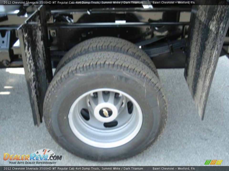2012 Chevrolet Silverado 3500HD WT Regular Cab 4x4 Dump Truck Summit White / Dark Titanium Photo #9