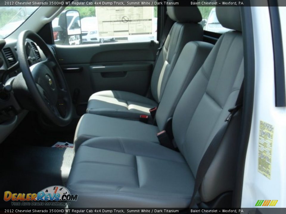 2012 Chevrolet Silverado 3500HD WT Regular Cab 4x4 Dump Truck Summit White / Dark Titanium Photo #11