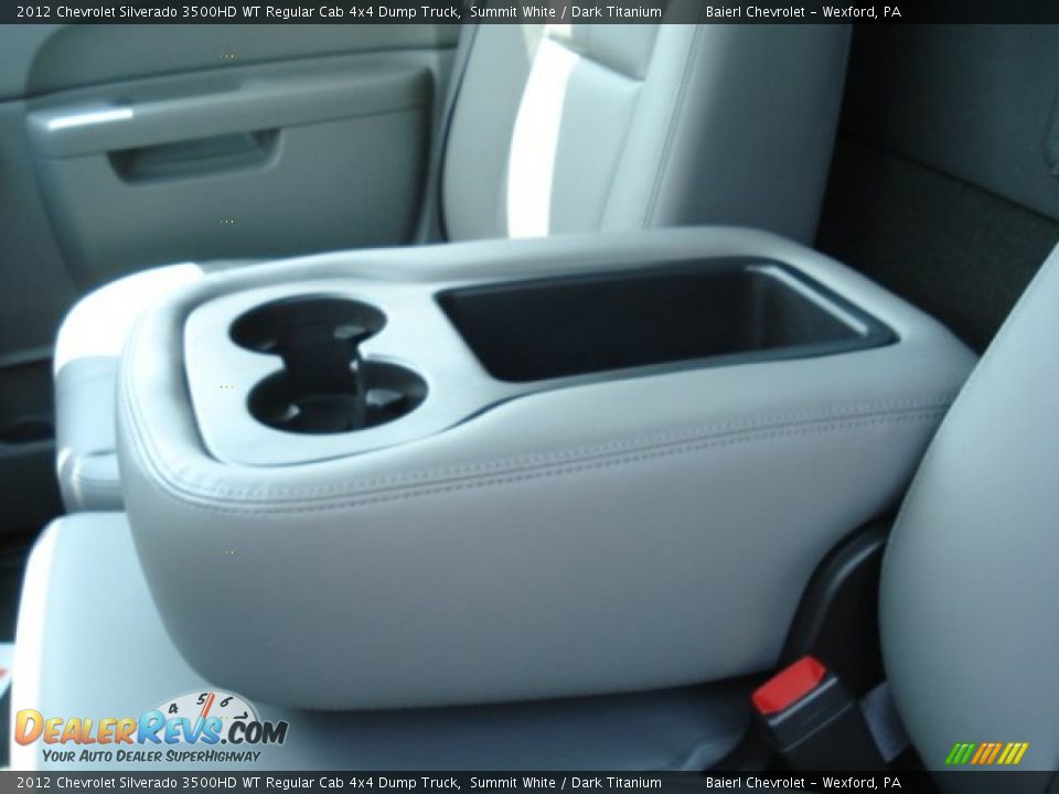 2012 Chevrolet Silverado 3500HD WT Regular Cab 4x4 Dump Truck Summit White / Dark Titanium Photo #13