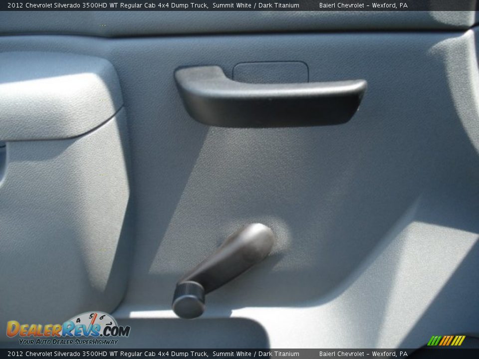 2012 Chevrolet Silverado 3500HD WT Regular Cab 4x4 Dump Truck Summit White / Dark Titanium Photo #15