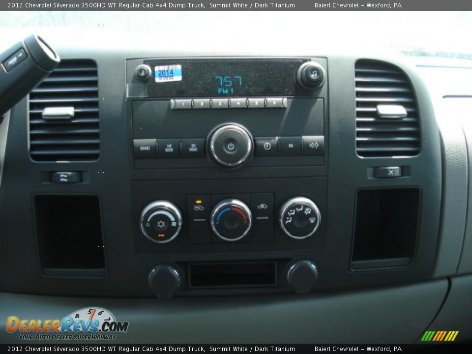 2012 Chevrolet Silverado 3500HD WT Regular Cab 4x4 Dump Truck Summit White / Dark Titanium Photo #16