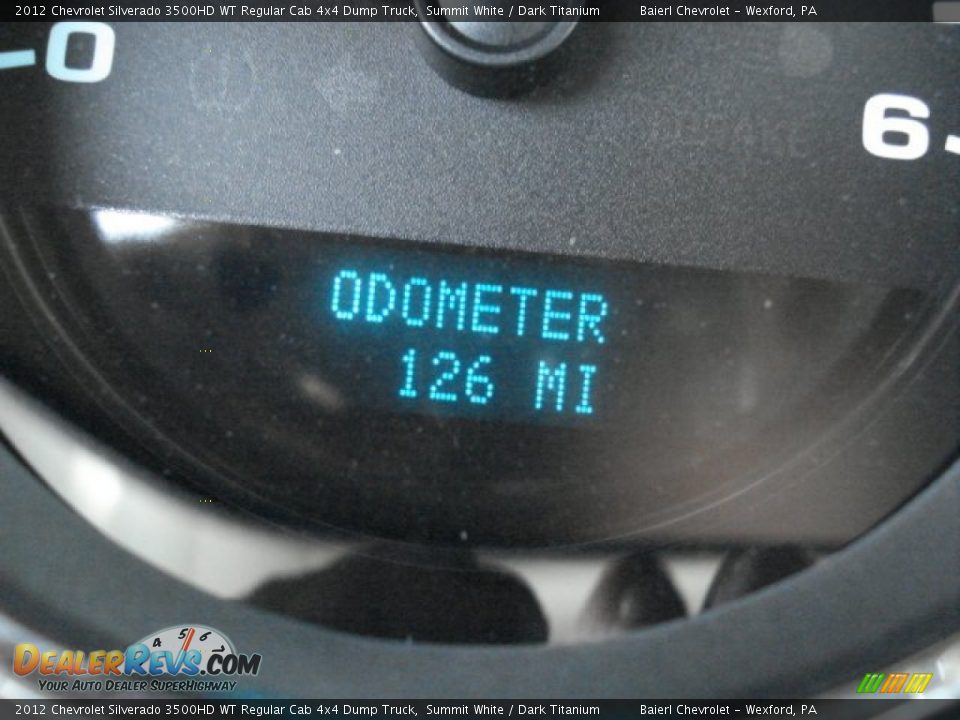 2012 Chevrolet Silverado 3500HD WT Regular Cab 4x4 Dump Truck Summit White / Dark Titanium Photo #19