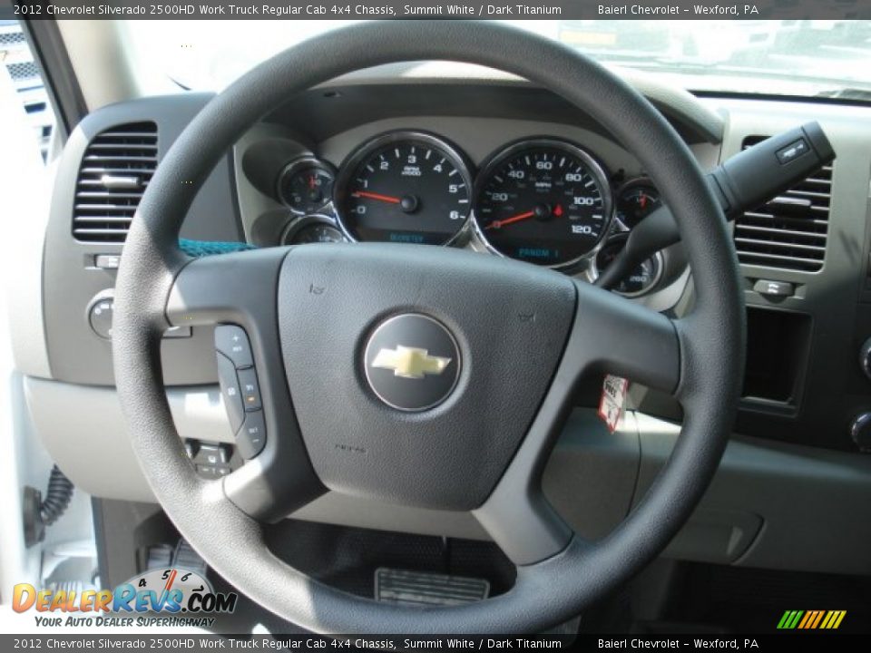 2012 Chevrolet Silverado 2500HD Work Truck Regular Cab 4x4 Chassis Steering Wheel Photo #15