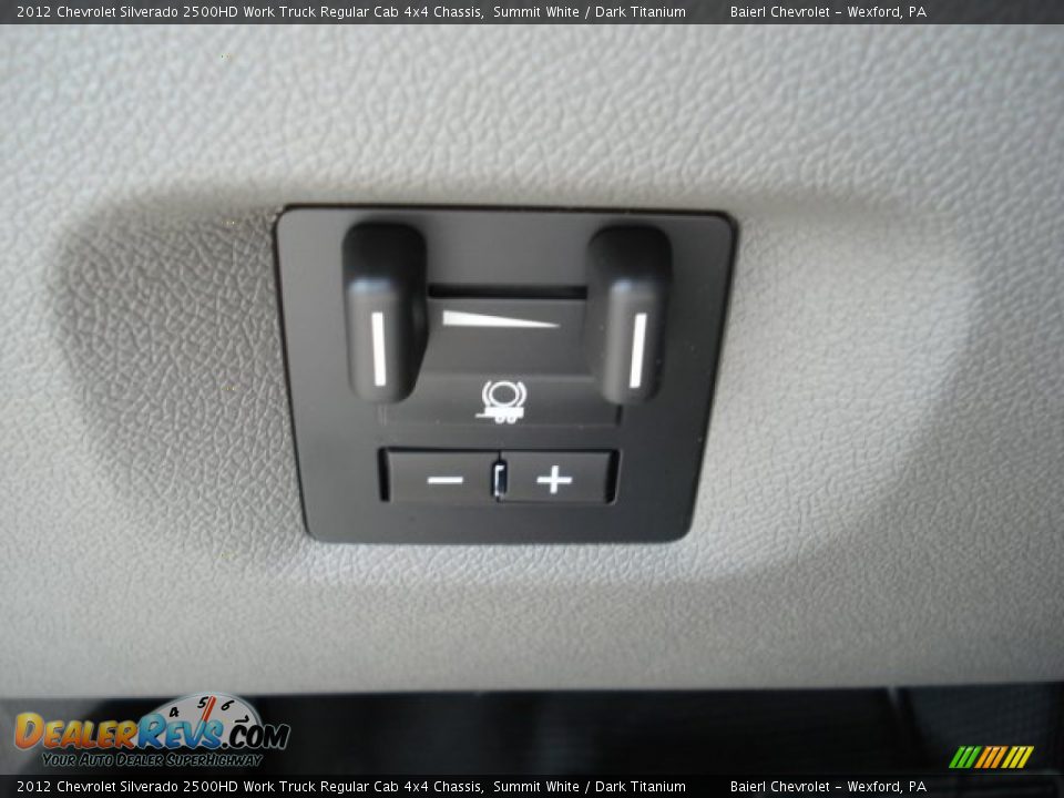 Controls of 2012 Chevrolet Silverado 2500HD Work Truck Regular Cab 4x4 Chassis Photo #16