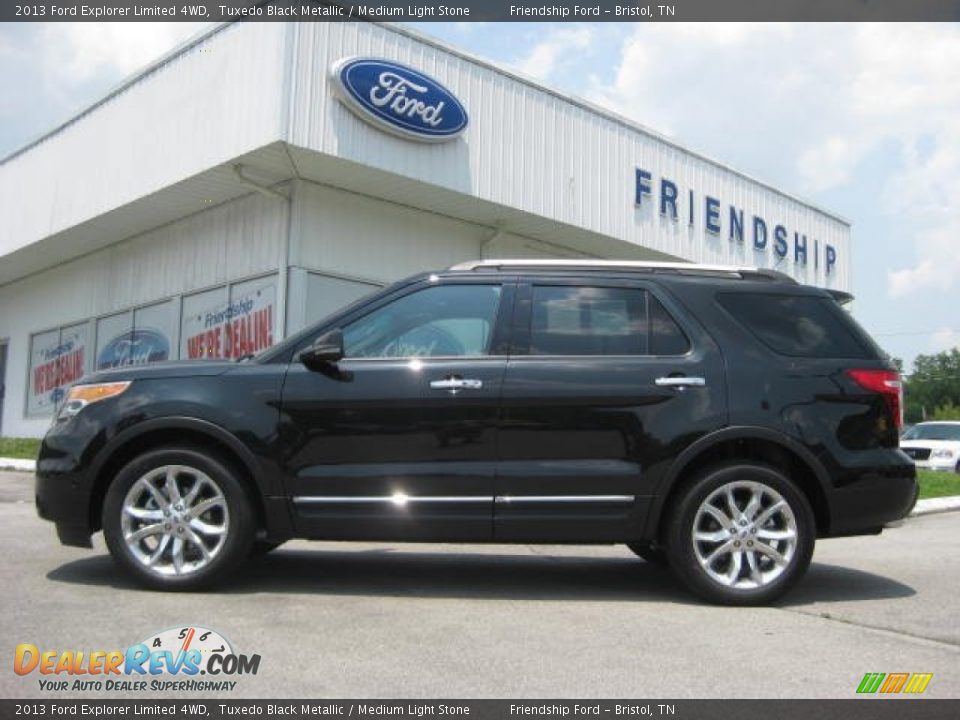 2013 Ford Explorer Limited 4WD Tuxedo Black Metallic / Medium Light Stone Photo #1