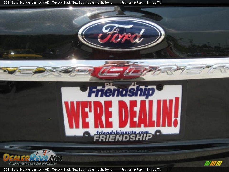 2013 Ford Explorer Limited 4WD Tuxedo Black Metallic / Medium Light Stone Photo #9