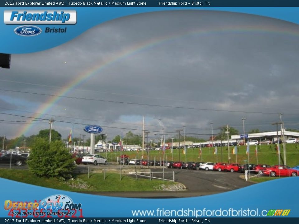 2013 Ford Explorer Limited 4WD Tuxedo Black Metallic / Medium Light Stone Photo #13