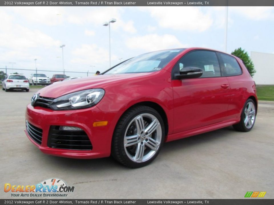 2012 Volkswagen Golf R 2 Door 4Motion Tornado Red / R Titan Black Leather Photo #1