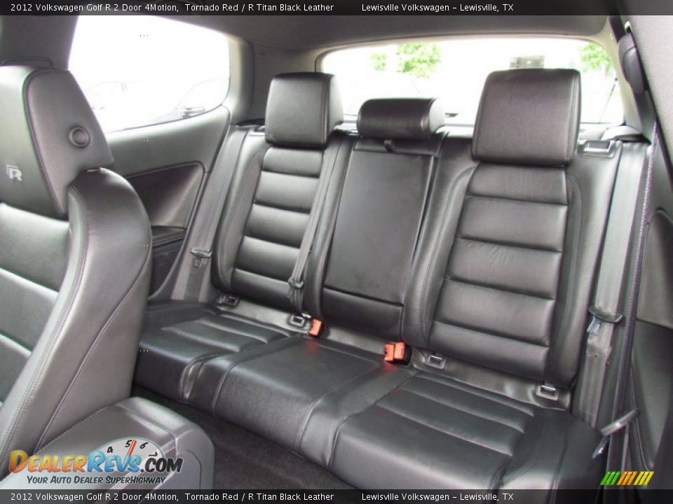R Titan Black Leather Interior - 2012 Volkswagen Golf R 2 Door 4Motion Photo #4