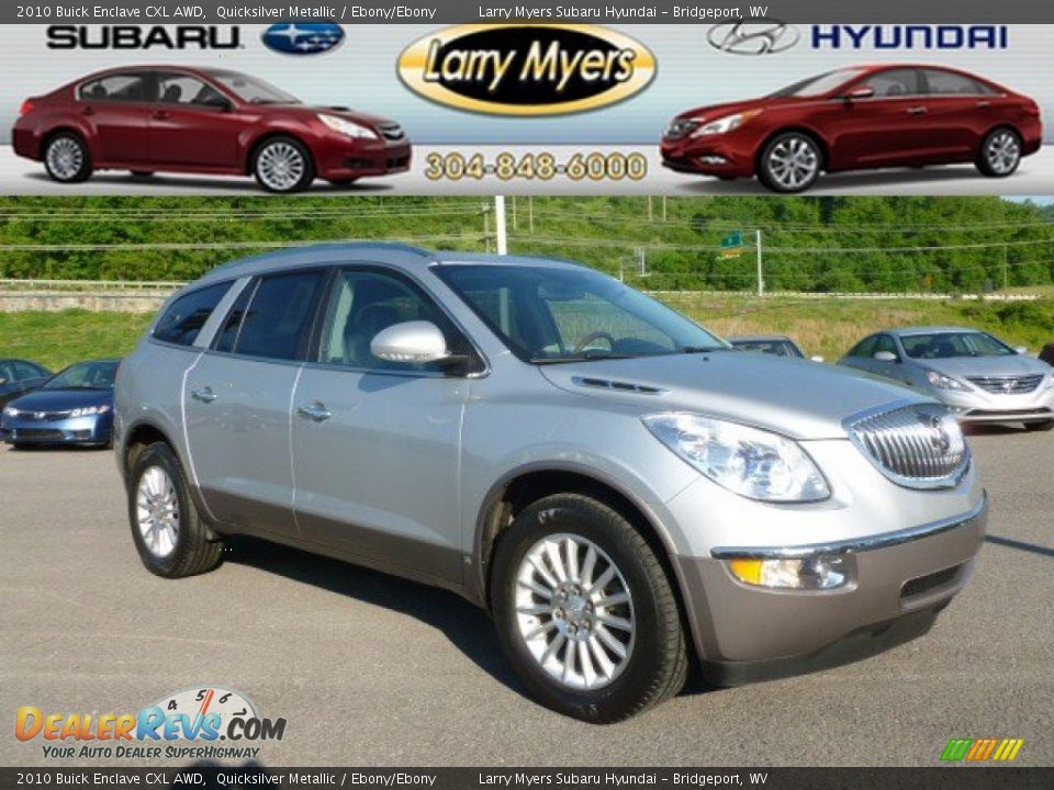 2010 Buick Enclave CXL AWD Quicksilver Metallic / Ebony/Ebony Photo #1