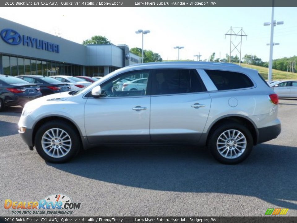 2010 Buick Enclave CXL AWD Quicksilver Metallic / Ebony/Ebony Photo #4