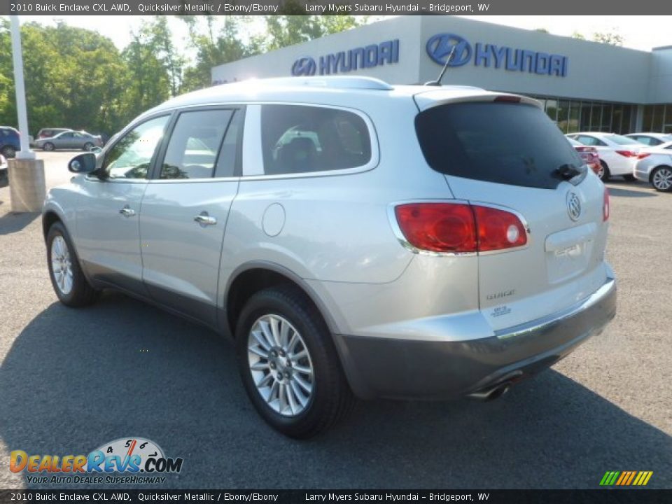2010 Buick Enclave CXL AWD Quicksilver Metallic / Ebony/Ebony Photo #5