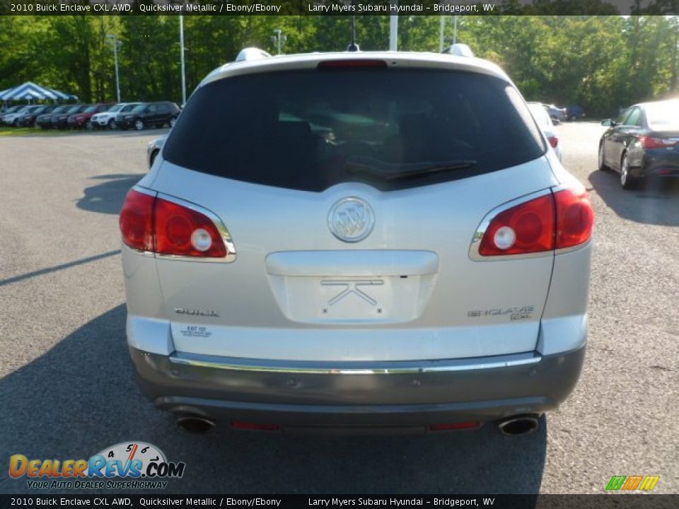 2010 Buick Enclave CXL AWD Quicksilver Metallic / Ebony/Ebony Photo #6