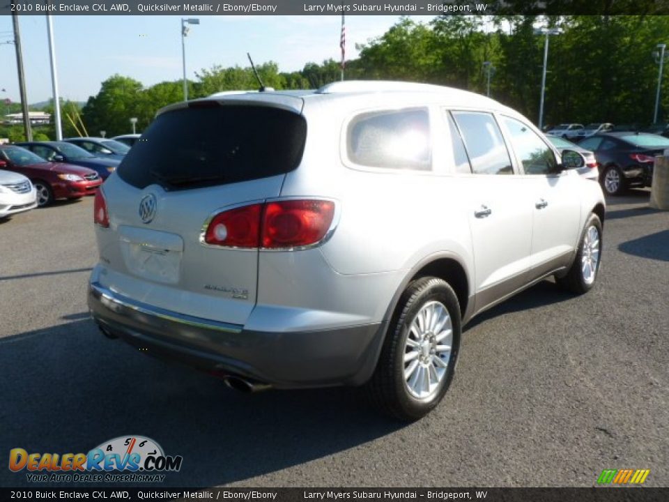 2010 Buick Enclave CXL AWD Quicksilver Metallic / Ebony/Ebony Photo #7
