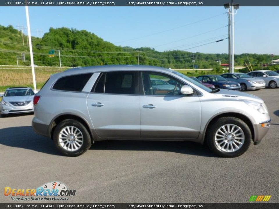 2010 Buick Enclave CXL AWD Quicksilver Metallic / Ebony/Ebony Photo #8