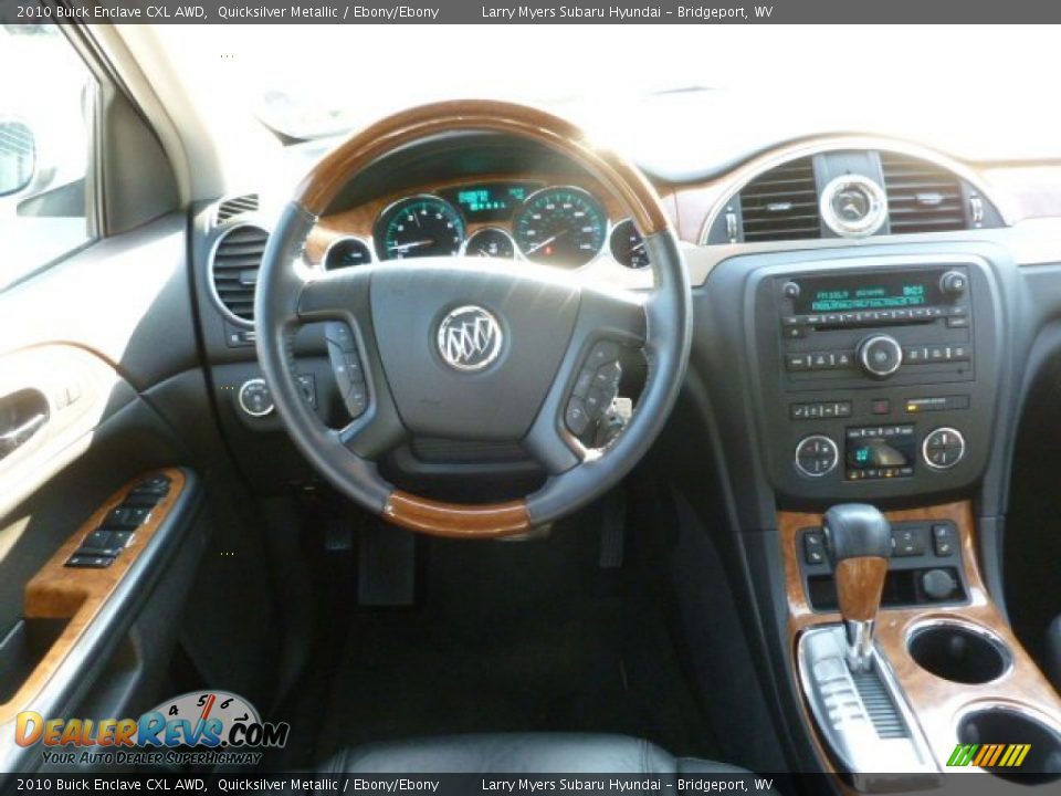 2010 Buick Enclave CXL AWD Quicksilver Metallic / Ebony/Ebony Photo #15