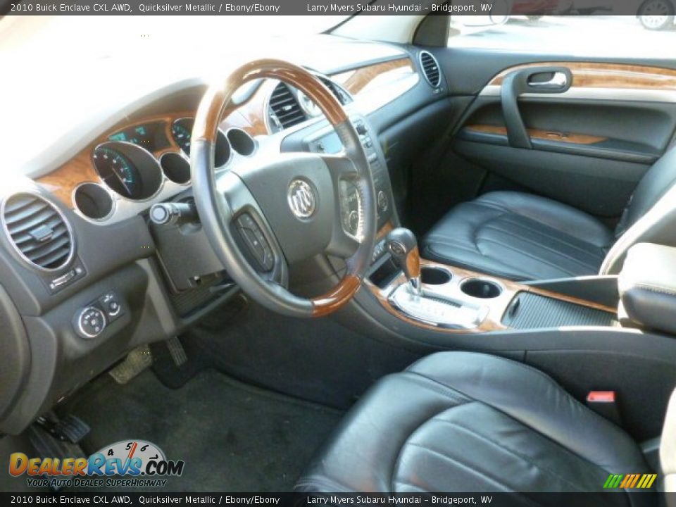 2010 Buick Enclave CXL AWD Quicksilver Metallic / Ebony/Ebony Photo #17