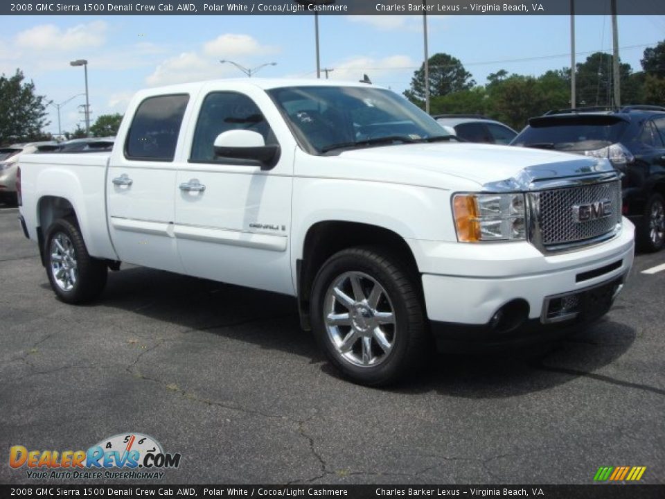 White 2008 gmc sierra denali #2