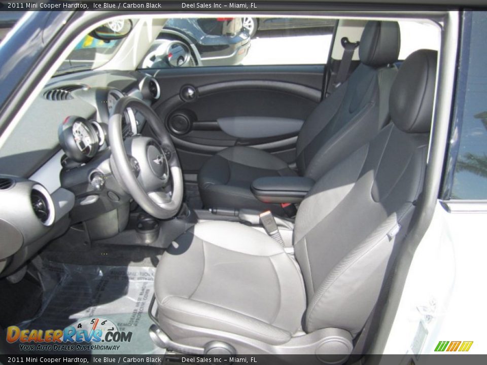 Carbon Black Interior - 2011 Mini Cooper Hardtop Photo #9