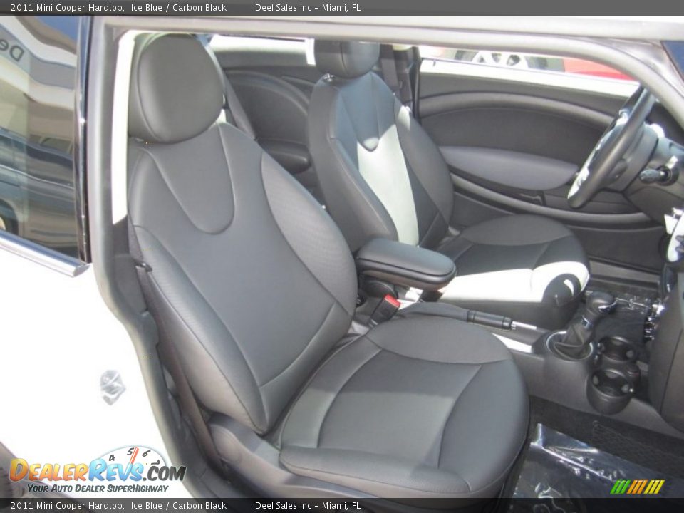 2011 Mini Cooper Hardtop Ice Blue / Carbon Black Photo #10