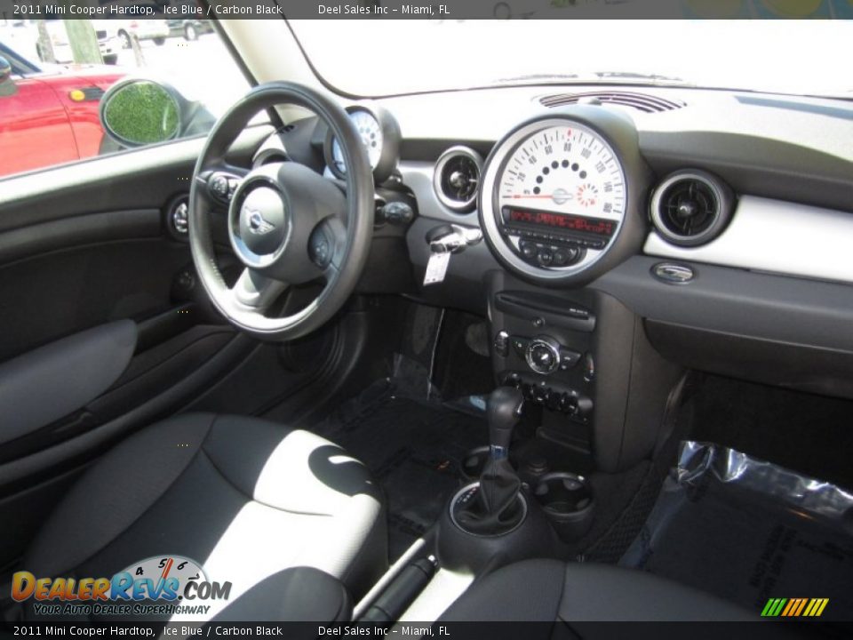 2011 Mini Cooper Hardtop Ice Blue / Carbon Black Photo #12