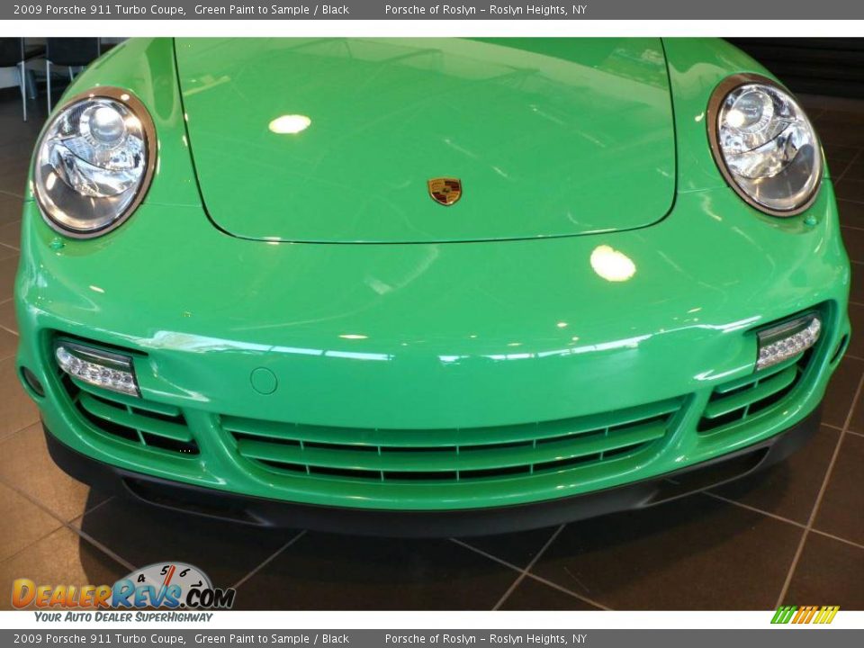 2009 Porsche 911 Turbo Coupe Green Paint to Sample / Black Photo #5