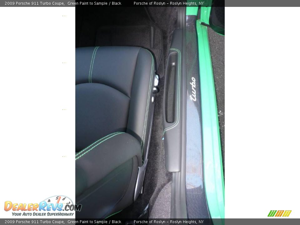 2009 Porsche 911 Turbo Coupe Green Paint to Sample / Black Photo #17