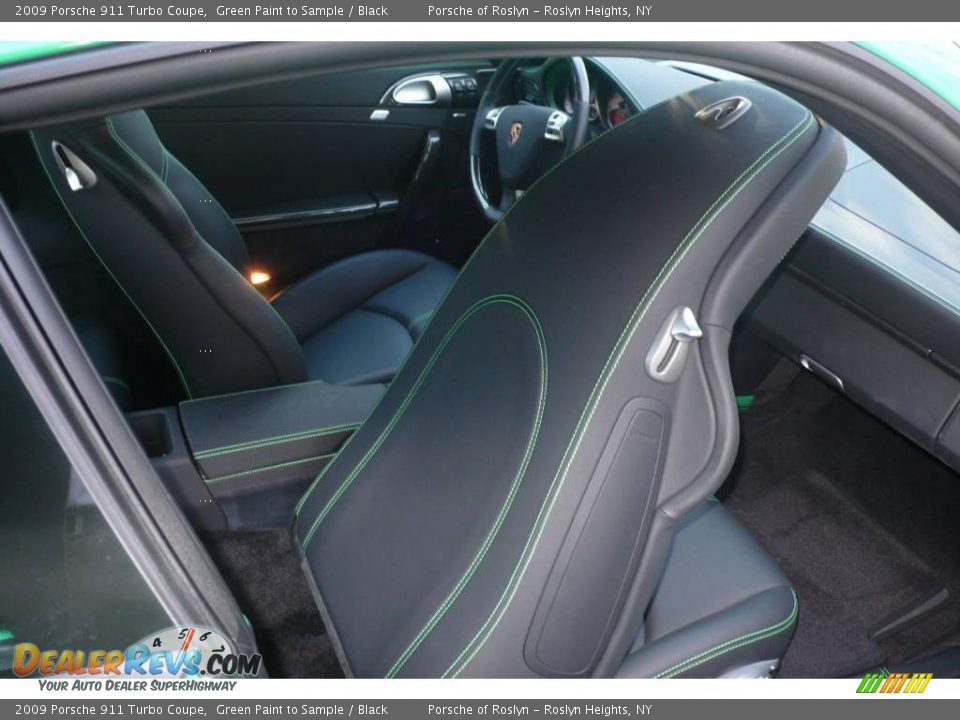 2009 Porsche 911 Turbo Coupe Green Paint to Sample / Black Photo #18