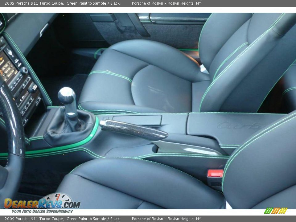 2009 Porsche 911 Turbo Coupe Green Paint to Sample / Black Photo #21