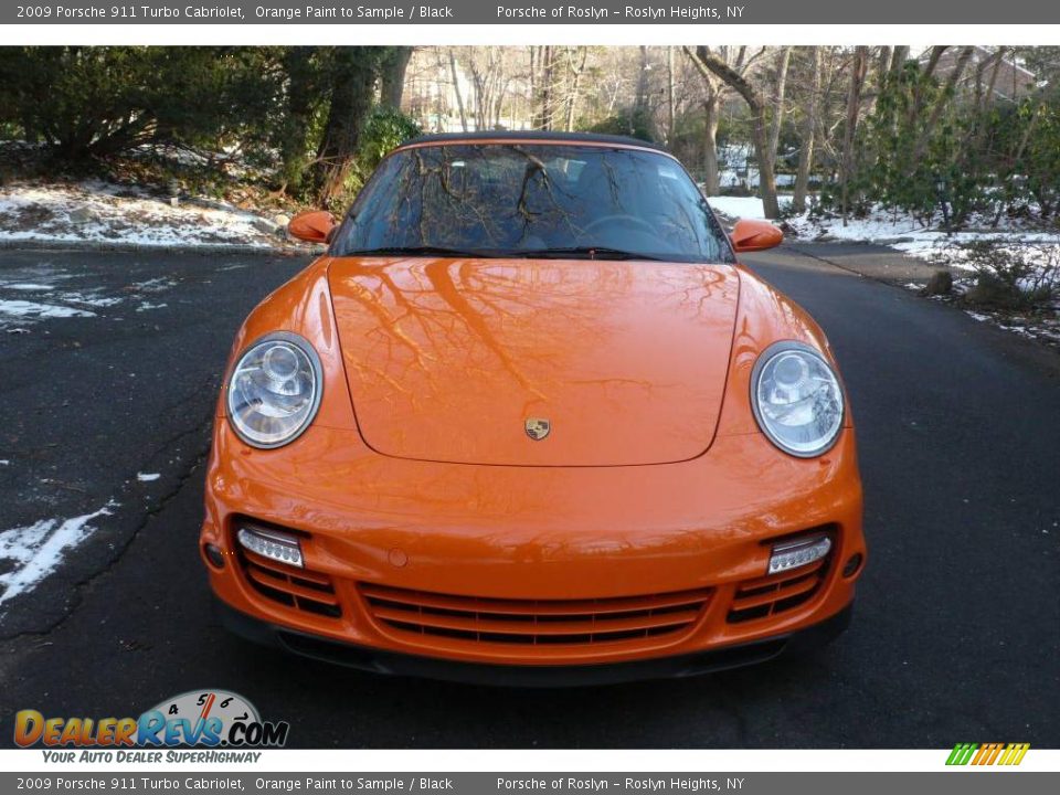 2009 Porsche 911 Turbo Cabriolet Orange Paint to Sample / Black Photo #8