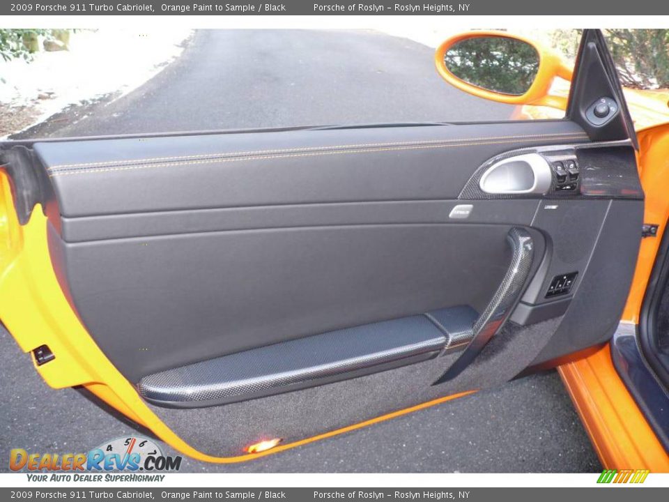2009 Porsche 911 Turbo Cabriolet Orange Paint to Sample / Black Photo #12