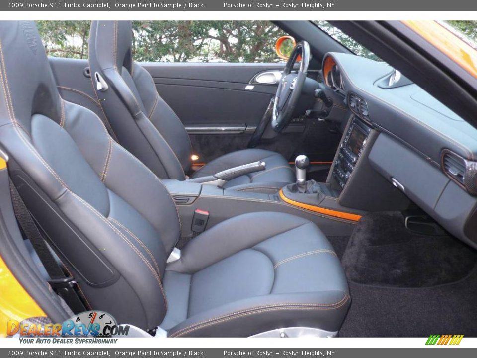 2009 Porsche 911 Turbo Cabriolet Orange Paint to Sample / Black Photo #14