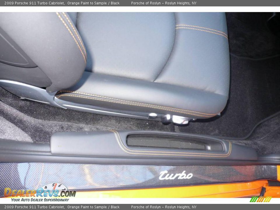 2009 Porsche 911 Turbo Cabriolet Orange Paint to Sample / Black Photo #15