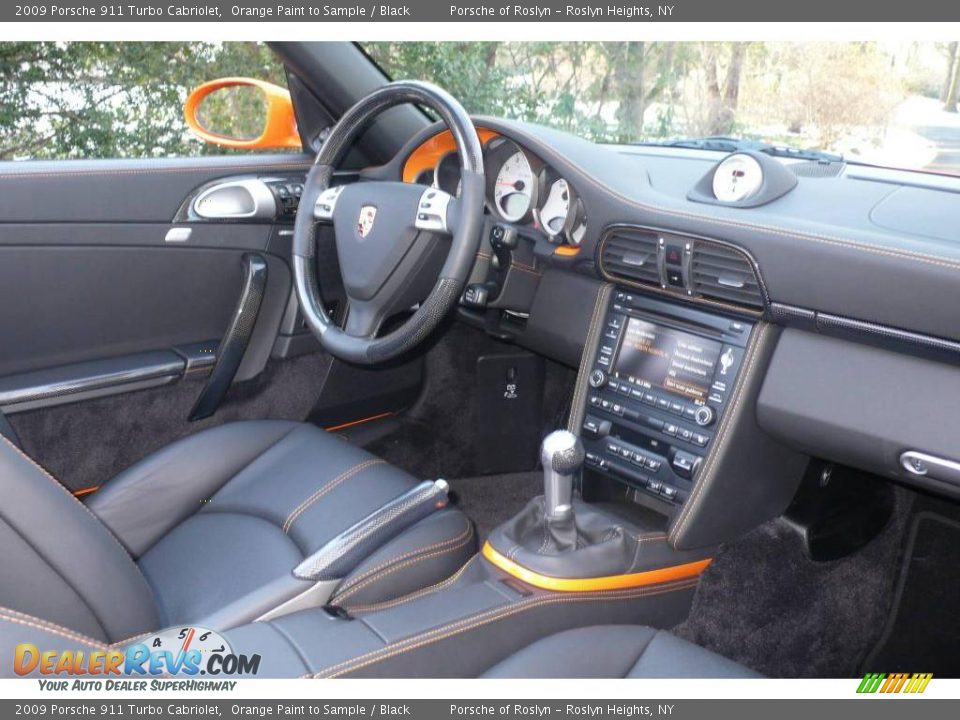 2009 Porsche 911 Turbo Cabriolet Orange Paint to Sample / Black Photo #16