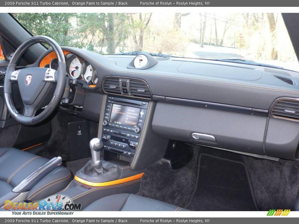 2009 Porsche 911 Turbo Cabriolet Orange Paint to Sample / Black Photo #17