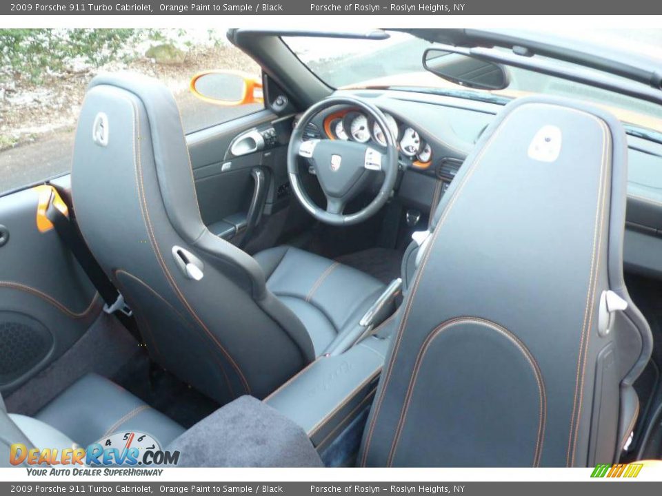 2009 Porsche 911 Turbo Cabriolet Orange Paint to Sample / Black Photo #18