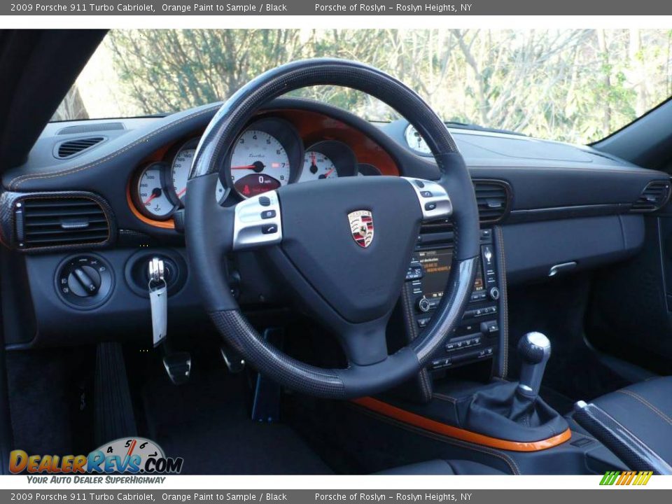 2009 Porsche 911 Turbo Cabriolet Orange Paint to Sample / Black Photo #22