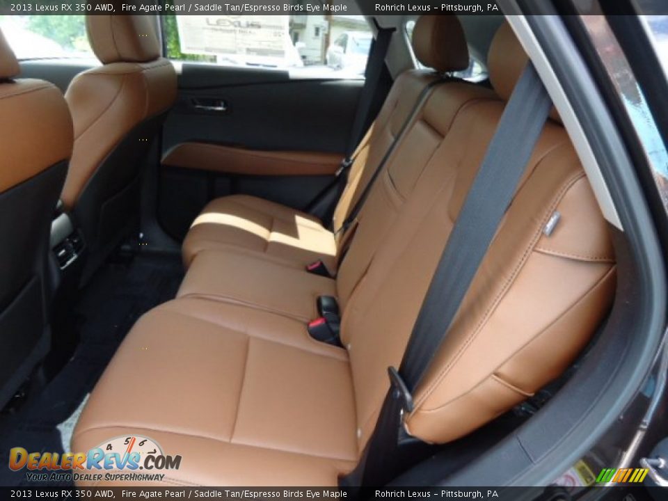 2013 Lexus RX 350 AWD Fire Agate Pearl / Saddle Tan/Espresso Birds Eye Maple Photo #11