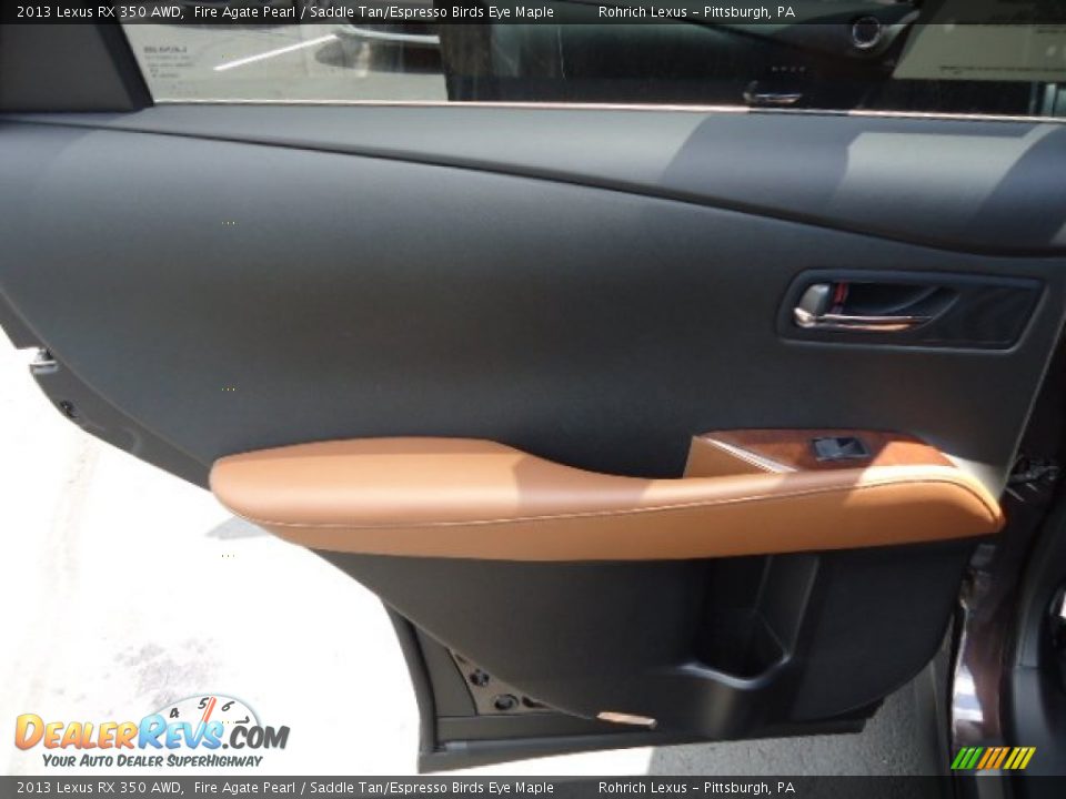2013 Lexus RX 350 AWD Fire Agate Pearl / Saddle Tan/Espresso Birds Eye Maple Photo #13