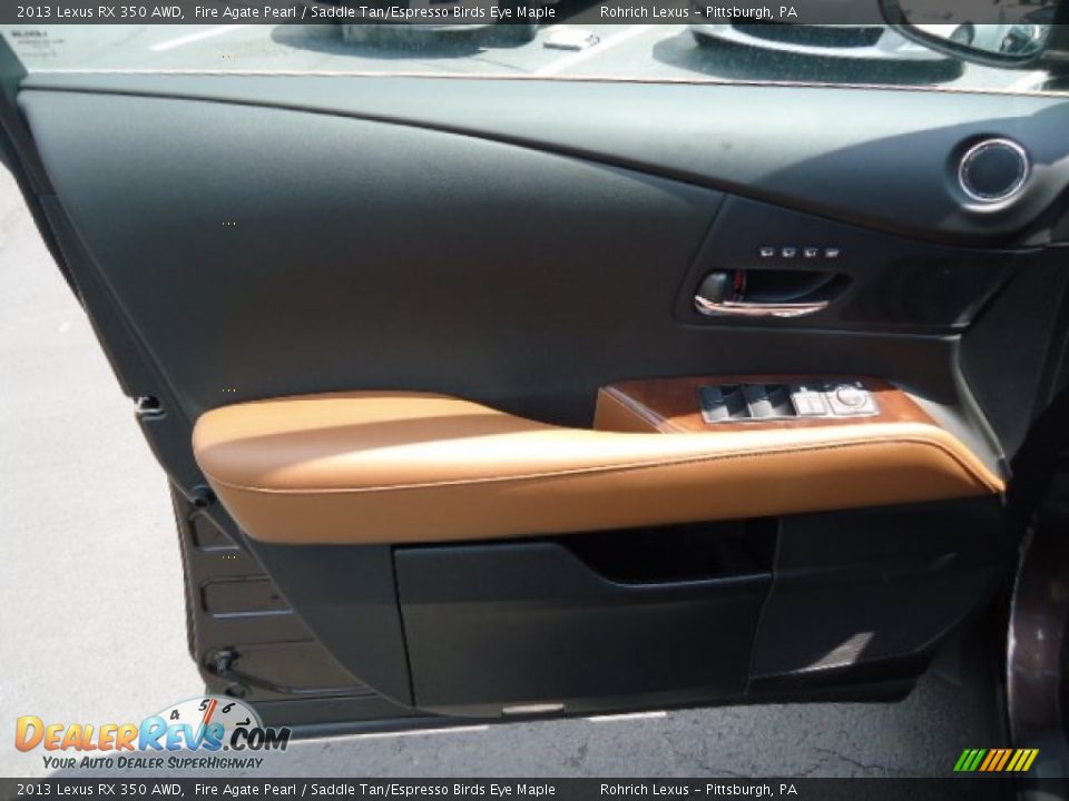 2013 Lexus RX 350 AWD Fire Agate Pearl / Saddle Tan/Espresso Birds Eye Maple Photo #14