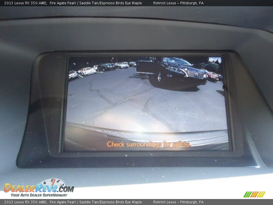 2013 Lexus RX 350 AWD Fire Agate Pearl / Saddle Tan/Espresso Birds Eye Maple Photo #18
