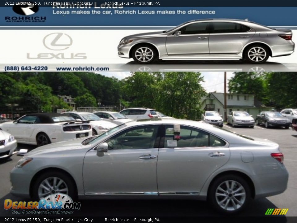 2012 Lexus ES 350 Tungsten Pearl / Light Gray Photo #1