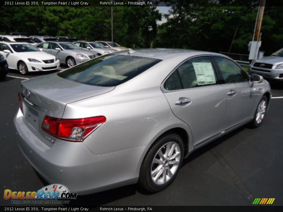 2012 Lexus ES 350 Tungsten Pearl / Light Gray Photo #4