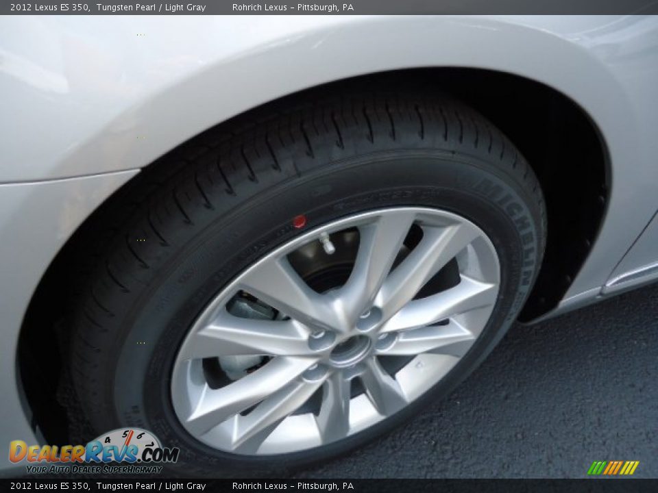 2012 Lexus ES 350 Tungsten Pearl / Light Gray Photo #9